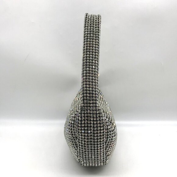 I.N.C. International Concepts Black Diamond Mesh Hobo Bag - Picture 4 of 11